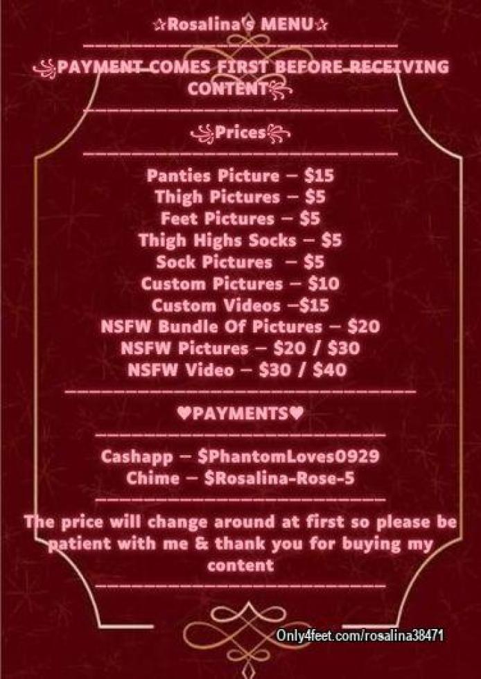 Posting a temporary menu so people can know what to get
